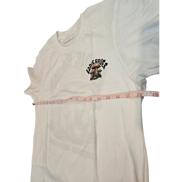 Eddie Bauer‎ Men's Mushroom Graphic T-Shirt White Crew Neck SZ S - Picture 7 of 8